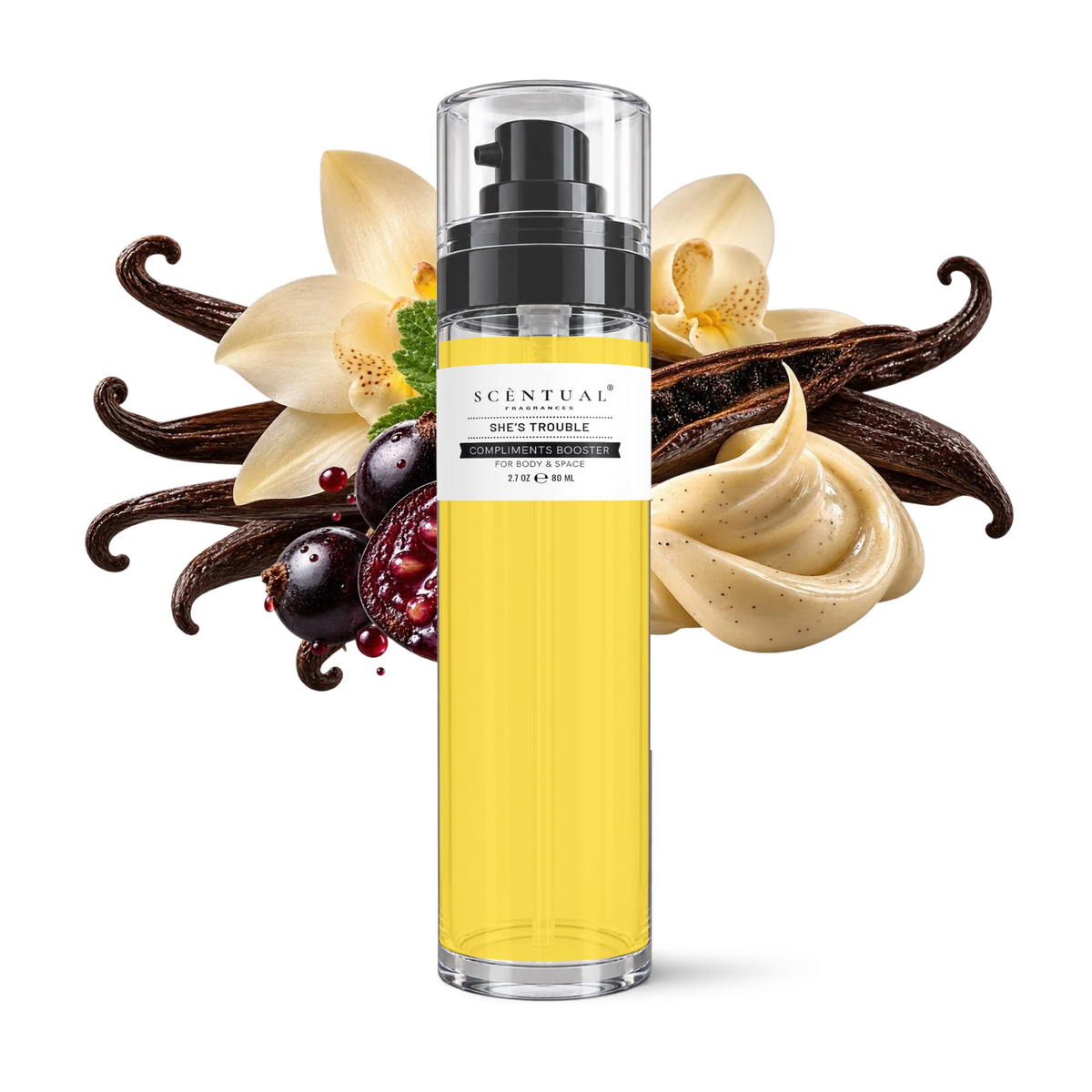 She's Trouble Compliments Booster: Pure Perfume Oil for Body, Hair & Home